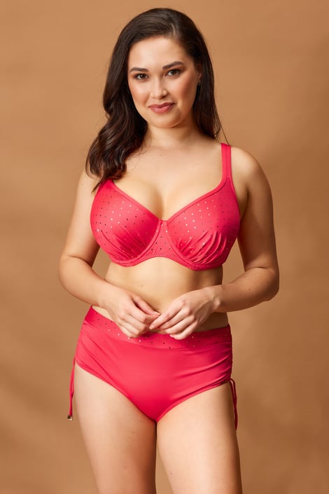 Dvodelne kopalke Maia Glitter Red Plus Dvodelne kopalke Maia Glitter Red Plus