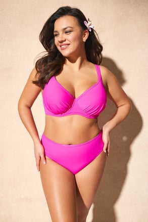 Dvodelne kopalke Maia Hot Pink