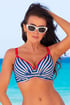 Dames bikinitop Whitney I P824MarBluRed_02 - blauw