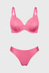 Dvojdielne plavky Glitter Pink Push-up P825GlitPink_sada_03 - ružová
