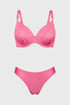 Dvojdielne plavky Glitter Pink Push-up P825GlitPink_sada_03