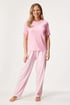Dolga bombažna pižama Pink Dream PDREAM_04_pyz_03 - roza