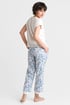 Pyjama Leila lang PJ2_S04_pyz_03 - witblauw