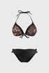 Costum de baie două piese Wild Glitter Push-Up PLA064_XB2_sada_05 - maro-negru