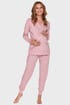 Temperance kismama szoptatós pizsama PM4349Papaya_pyz_04 - rózsaszín