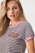 Bavlnené dámske pyžamo Medelin Stripe s krátkymi nohavicami PM7403_pyz_04