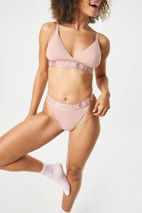 PINK STORM Soft Studio tanga magasított derékrésszel