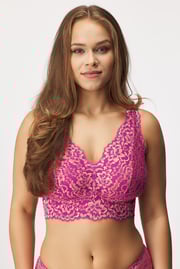 Sutien Cosabella Curvy Preta Fuchsia Bralette