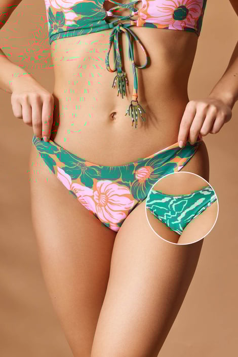 Slip costum de baie cu două fețe Maaji Floral Stamp 2 în 1 Slip costum de baie cu două fețe Maaji Floral Stamp 2 în 1