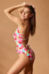 Jednoczęściowy strój kąpielowy Pink Summer PinkSummer04_12 - wielokolorowa