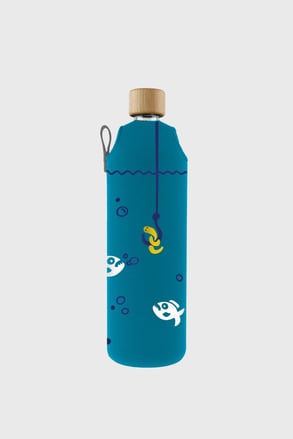 Piranha-Flasche mit Neoprenüberzug
