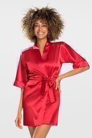 Halat din satin Vivian scurt