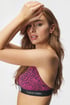 Modrček Calvin Klein CK96 Tamia Bralette QF7216E_11 - roza-črna