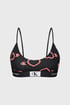 Σουτιέν Calvin Klein Neon Hearts Bralette QF7477E_02 - μαύρο-με-ροζ