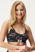 Sutien Calvin Klein Neon Hearts Bralette QF7477E_03 - negru-roz