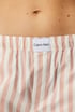Pižama hlače Calvin Klein Stripe QS6893E_kal_02 - roza-bela