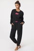 Trenirka hlače Calvin Klein Heather QS6943E_tep_14 - črna-roza