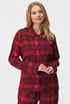 Flanelový pyžamový top Calvin Klein Gradient QS7034E_kos_01 - červená