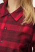 Flanelový pyžamový top Calvin Klein Gradient QS7034E_kos_02 - červená