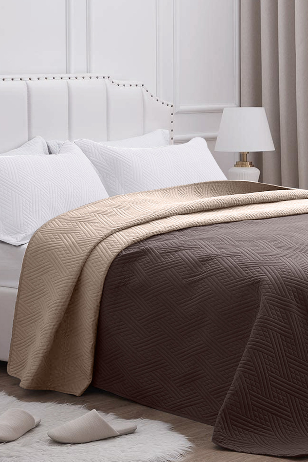 Prekrivač za krevet Relax taupe | Astratex.hr