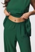 Pižama hlače Rina Rina_kal_03 - temno-zelena