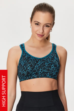 Sportovní podprsenka Shock Absorber Leopard