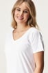 Tricou din bumbac Stormi SHIRT003_tri_06 - alb