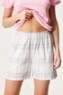 Kratka bombažna pižama Spring Break SPRING_03_pyz_06 - siva-roza