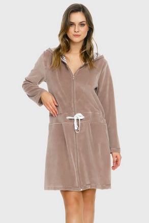 Короткий халат для вагітних з капюшоном Meadow