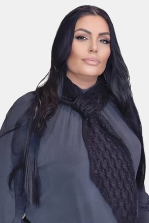 Damessjaal Shatki met toevoeging van mohair Damessjaal Shatki met toevoeging van mohair