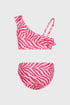 Dívčí dvoudílné plavky Pink zebra T47801_113_04