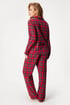 Pidžama od flanela Festive Red duga TART02wom_pyz_02
