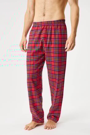 Flanelaste pižama hlače MEN-A Festive Red Flanelaste pižama hlače MEN-A Festive Red