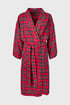 Flanelowy szlafrok Festive Red długi TART07long_zup_06