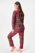 Pijama din flanelă Winter Evenings lungă TARTAW_01_pyz_02