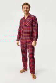 Flanelová pyžamo MEN-A dlouhé