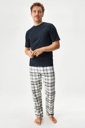 Flanell-Pyjama lang MEN-A