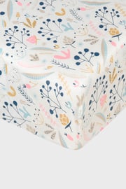 Katoenen hoeslaken kinderbed Bloemen