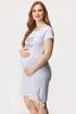 Spalna srajca za nosečnice in dojenje Best Mom In The World TCB9081Grey_kos_05