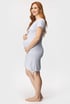 Spalna srajca za nosečnice in dojenje Best mom  siva TCB9081Grey_kos_07