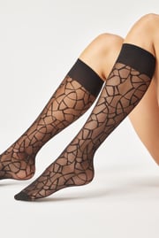 Nylon-Kniestrümpfe TrendyKnee 20 DEN