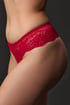 Skarlat erotikus brazil női alsó, csipkéből V9535_kal_06 - piros