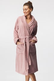 Топлещ памучен халат Poppy дълъг