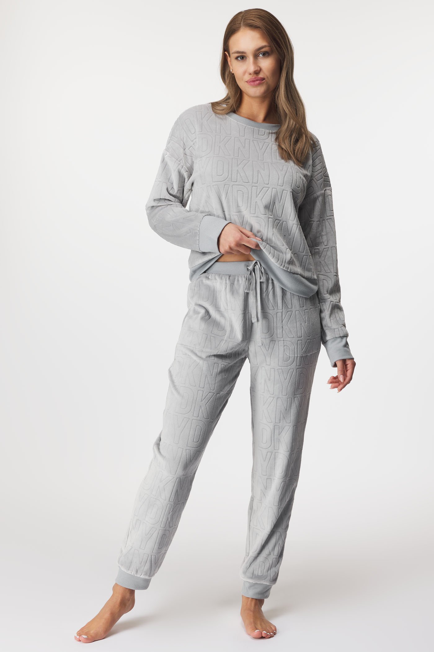 Komplet DKNY Inner New Yorker - šedá | Astratex.sk