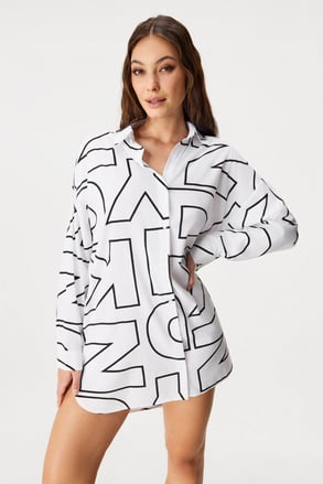 Damen-Nachthemd DKNY Bold City Streets kurz