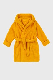Жълт халат за момичета Simple