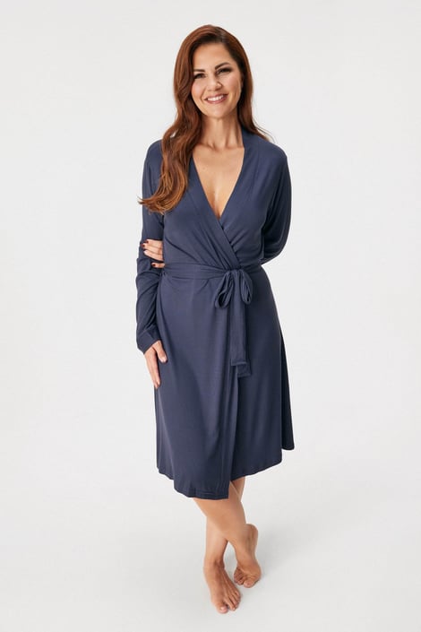 Vestaglia Signature Liliana corta blu reale