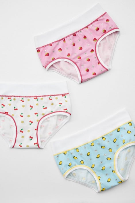 3PACK Dievčenské nohavičky Frutta bavlnené