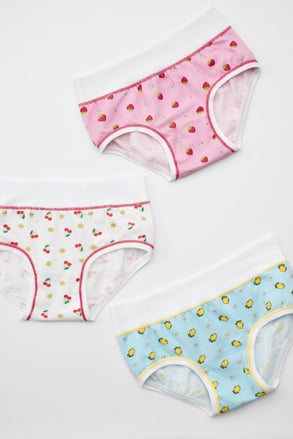 3PACK Dievčenské nohavičky Frutta bavlnené