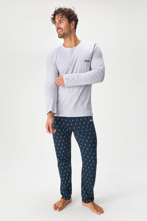 Herren-Baumwollpyjama FILA Brent mit langem Bein